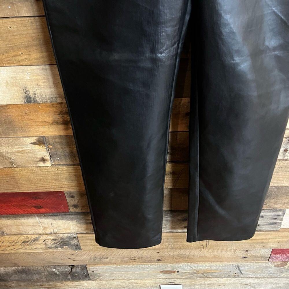 Aritzia Wilfred The Melina Pant Black Vegan Leather Pants Size 8 - Picture 8 of 12